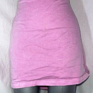 Womens Hot Pink Jean Mini Skirt With Zipper Size 16
